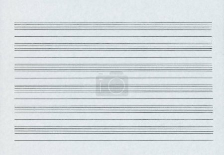 Photo for Staff paper for music notation - Royalty Free Image