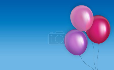 Téléchargez les photos : Groupe de ballons d'hélium brillants de couleur Contexte. Ensemble de ballons pour Anniversaire, Anniversaire, Décorations de fête
. - en image libre de droit