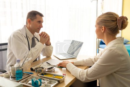 Photo for Doctor and patient in hospital - Royalty Free Image