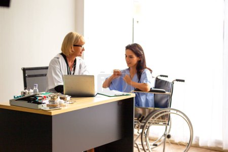Photo for Doctor and patient in hospital - Royalty Free Image