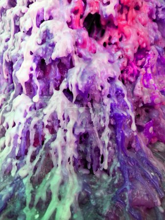 Photo for Multicolored wax from a burnt candles - Royalty Free Image