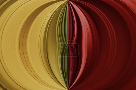 Foto de Líneas verticales curvas multicolores, fondo abstracto de fantasía - Imagen libre de derechos