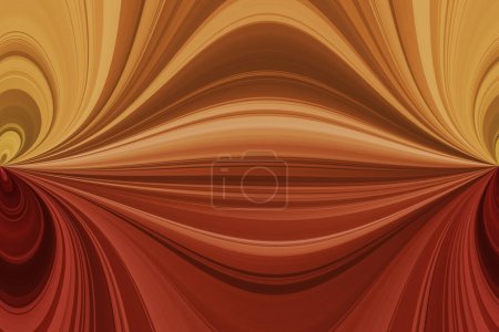 Foto de Líneas horizontales abigarradas curvadas y giratorias, fondo abstracto claro - Imagen libre de derechos