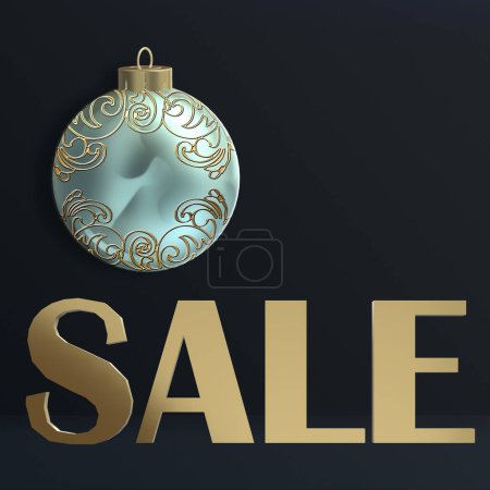 Photo for New Year sale, 3d illustration - Royalty Free Image