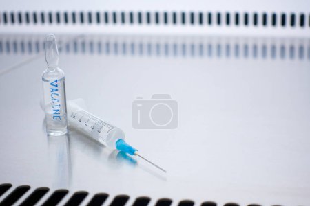Photo for Kit for vaccination  on a white background - Royalty Free Image