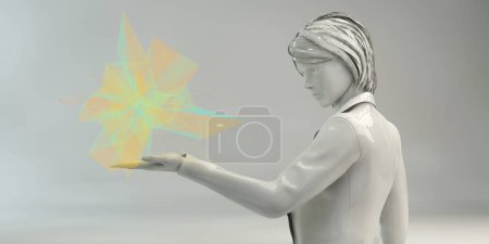 Téléchargez les photos : Technologie perturbatrice, illustration 3D - en image libre de droit