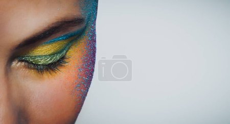 Photo for Fashion Makeup background view - Royalty Free Image