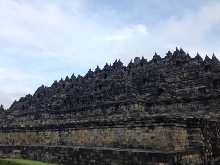 Foto de La vista de fondo del templo de Borobudur - Imagen libre de derechos