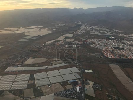 Foto de Aterrizaje en el aeropuerto de Gran Canaria - Imagen libre de derechos