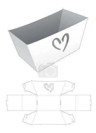 Photo for "Packaging box die cut template" - Royalty Free Image