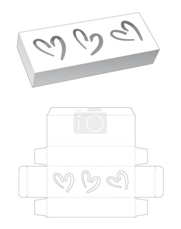 Photo for "Packaging box die cut template" - Royalty Free Image