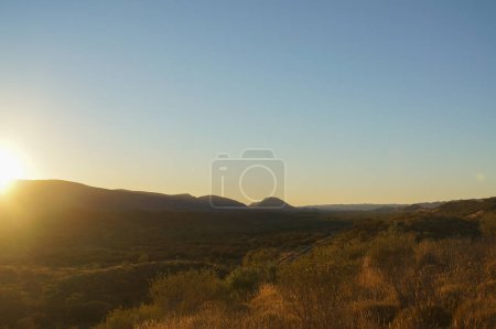 Photo for "sunset view from the the top of Mount Sonder just outside of Alice Springs, West MacDonnel National Park, Australia" - Royalty Free Image