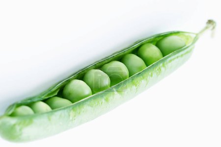 Photo for Peas pod on white background - Royalty Free Image