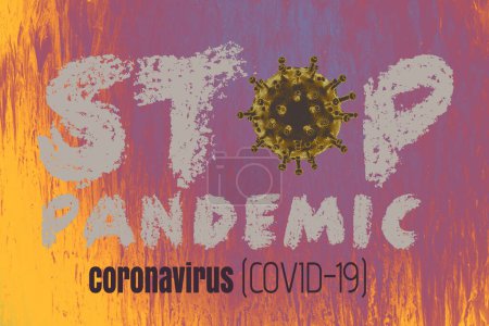 Foto de "COVID-19 póster concepto de prevención y cuarentena del coronavirus
 " - Imagen libre de derechos
