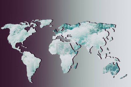 Téléchargez les photos : "Carte du monde avec fond d'eau
" - en image libre de droit