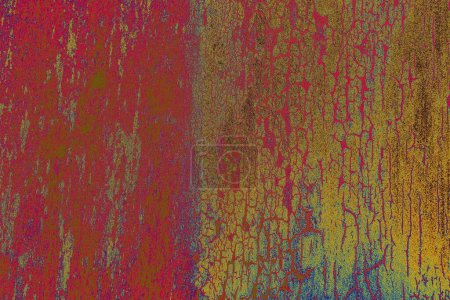 Photo for "Colorful grunge wood boards, planks patterns on weathered  background" - Royalty Free Image