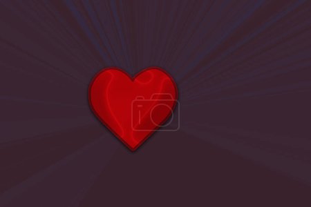 Photo for "Heart shape as symbol of love and care. Happy Valentines Day heart greeting" - Royalty Free Image