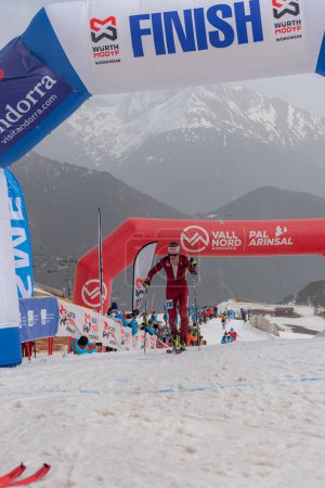 Photo for ALZER Anton GER in the finish line ISMF WC Championships Comapedrosa Andorra 2021 - Royalty Free Image