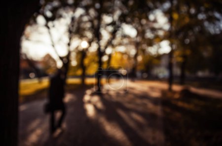 Photo for Blurred autumn city background view - Royalty Free Image