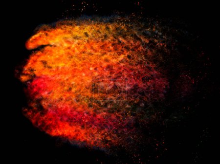 Photo for Abstract creative backdrop. dust explosion background - Royalty Free Image
