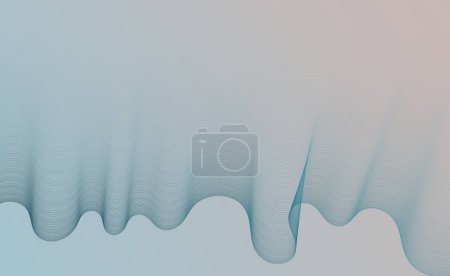 Photo for 3D abstract digital wave - Royalty Free Image