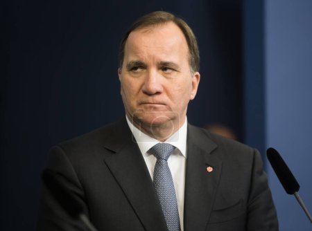 Photo for Prime Minister of the Kingdom of Sweden Stefan Lofven - Royalty Free Image