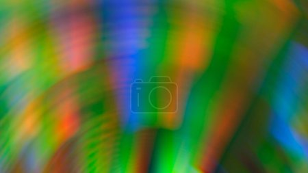 Foto de Fondo verde borroso abstracto con resplandor de arco iris - Imagen libre de derechos