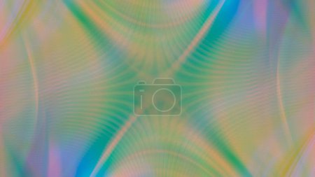 Foto de Fondo verde borroso abstracto con resplandor de arco iris - Imagen libre de derechos