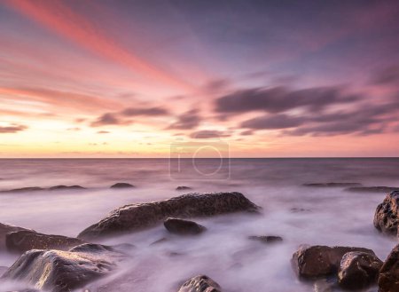 Landscape of sea in Taiwan during sunset