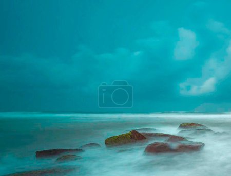 Téléchargez les photos : Belle plage au Sri Lanka, arrière-plan concept nature - en image libre de droit
