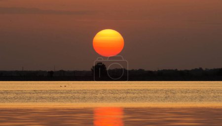 Photo for Sunset over lake in Romania" - Royalty Free Image