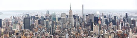 Photo for "New York City Manhattan midtown aerial panorama" - Royalty Free Image