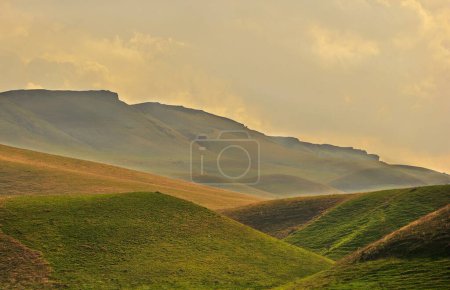 Photo for Landscape of mountains over sky - Royalty Free Image