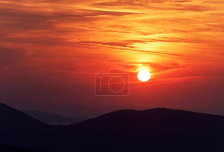 Photo for Scenic shot of beautiful dramatic sunset for background - Royalty Free Image