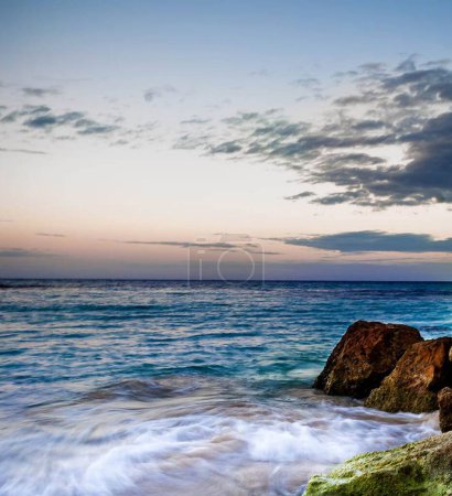 Foto de Mar Caribe escena vespertina, naturaleza de Jamaica - Imagen libre de derechos