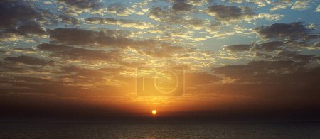 Photo for Majestic sunset scenery, nature in Kuwait. - Royalty Free Image