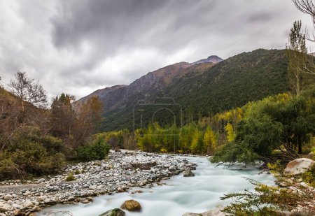 Photo for Scenic shot of beautiful Kyrgyzstan mountains - Royalty Free Image
