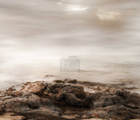Photo for Beautiful sunset on the beach in Libya - Royalty Free Image