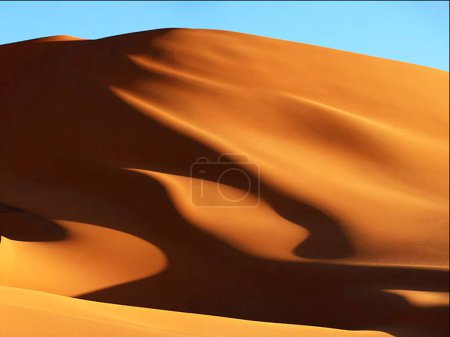 Photo for Beautiful natural scene with sand dunes in Libya - Royalty Free Image