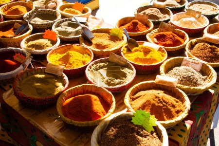 Photo for Spice Market in Aix en Provence, close up - Royalty Free Image