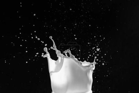 Photo for Milk or white liquid splash. Abstract background - Royalty Free Image