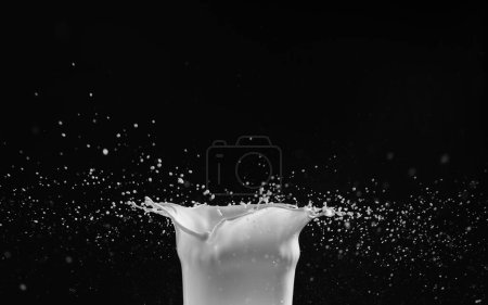 Téléchargez les photos : Lait ou éclaboussure liquide blanche. Contexte abstrait - en image libre de droit