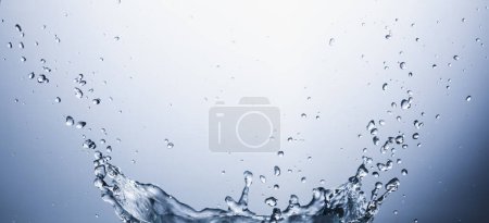 Photo for Water splash. creative abstract background - Royalty Free Image