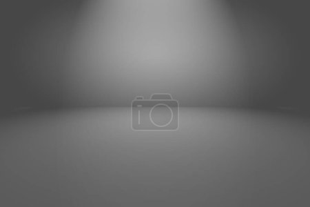 Photo for Abstract luxury blur dark grey and black gradient, used as background studio wall for display your products - Royalty Free Image