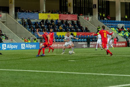 Foto de "L. Kleinheisler HUN en acción en la Copa del Mundo Qatar 2022 Clasificación Andorra vs Hungría" - Imagen libre de derechos