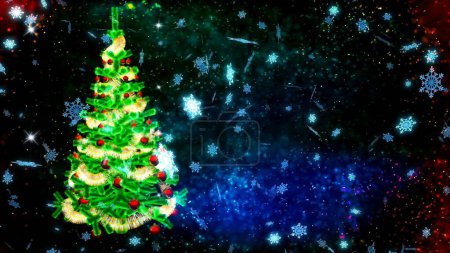 Téléchargez les photos : "HD fond bouclable avec beau sapin de Noël
" - en image libre de droit