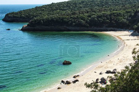 Photo for "Crystalline waters of Galapinhos Beach in Lisbon" - Royalty Free Image