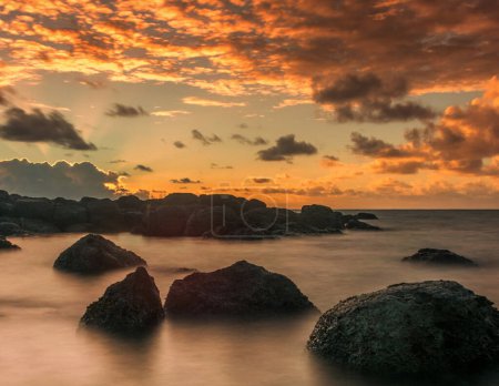 Téléchargez les photos : Majestueux océan Indien au coucher du soleil, Maurice - en image libre de droit