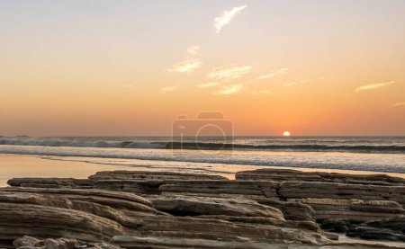 Photo for Enjoying sunset scene at the seaside, Nicaragua - Royalty Free Image