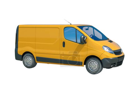 Photo for "Yellow Delivery Van Icon" - Royalty Free Image